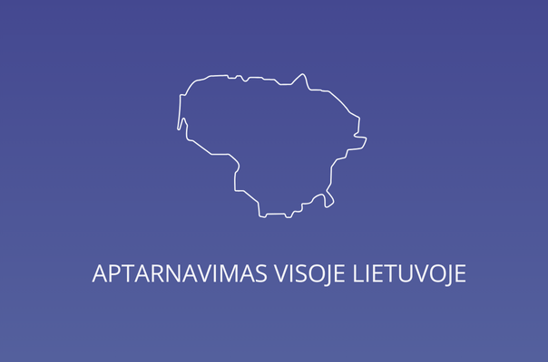 Aptarnavimas visoje Lietuvoje